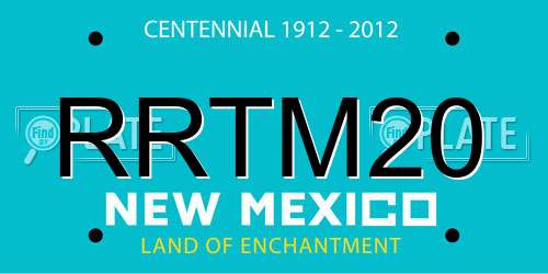 RRTM20 New Mexico License Plate