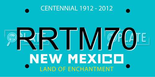 RRTM70 New Mexico License Plate