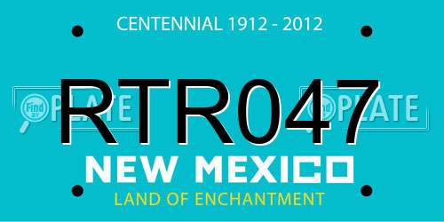RTR047 New Mexico License Plate