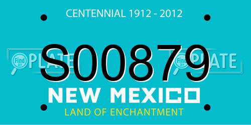 S00879 New Mexico License Plate