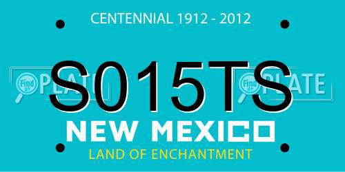 S015TS New Mexico License Plate
