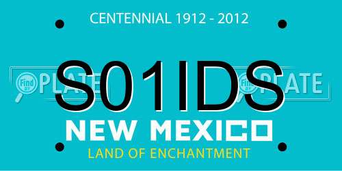 S01IDS New Mexico License Plate