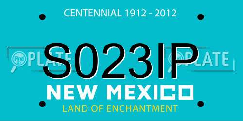 S023IP New Mexico License Plate