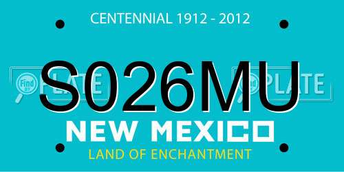 S026MU New Mexico License Plate