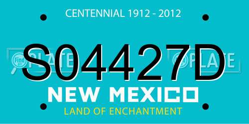 S04427D New Mexico License Plate