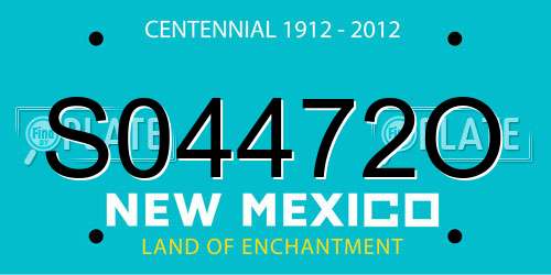 S04472O New Mexico License Plate