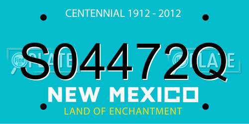 S04472Q New Mexico License Plate