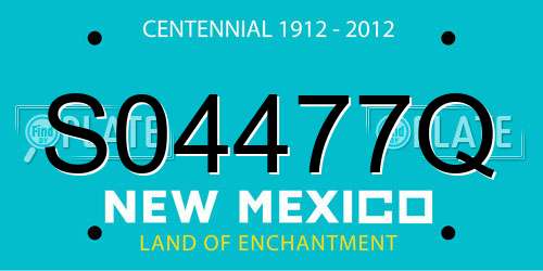 S04477Q New Mexico License Plate