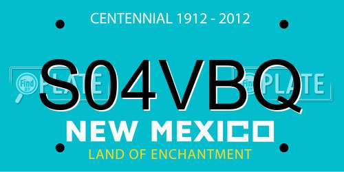 S04VBQ New Mexico License Plate