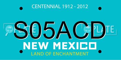 S05ACD New Mexico License Plate
