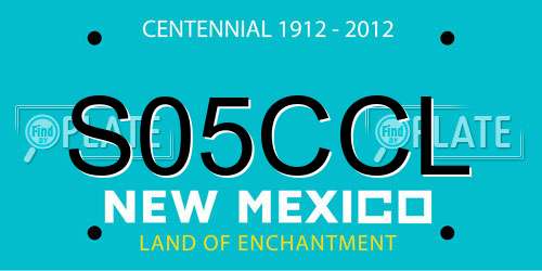 S05CCL New Mexico License Plate