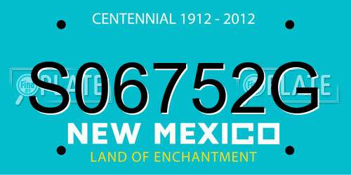 S06752G New Mexico License Plate