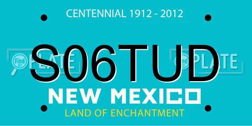 S06TUD New Mexico License Plate