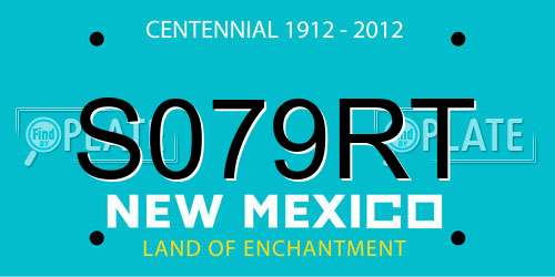 S079RT New Mexico License Plate