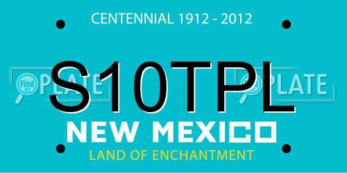 S10TPL New Mexico License Plate