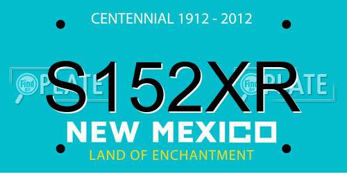S152XR New Mexico License Plate