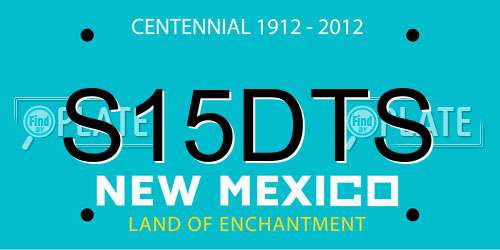 S15DTS New Mexico License Plate