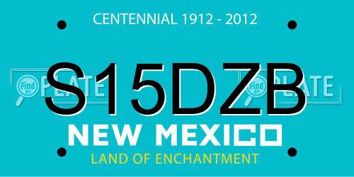 S15DZB New Mexico License Plate