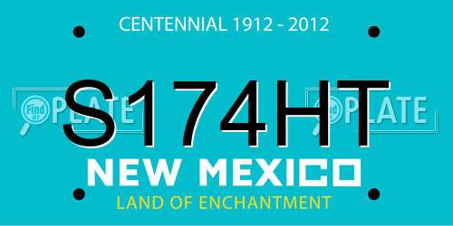 S174HT New Mexico License Plate