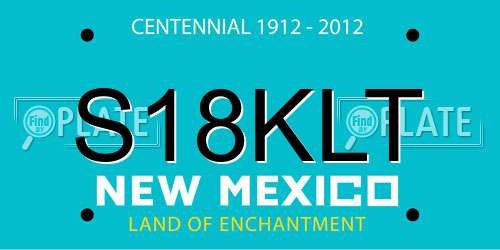 S18KLT New Mexico License Plate
