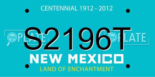 S2196T New Mexico License Plate