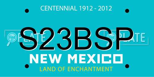 S23BSP New Mexico License Plate