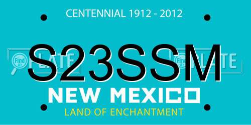 S23SSM New Mexico License Plate