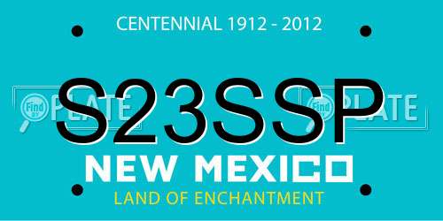 S23SSP New Mexico License Plate
