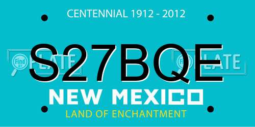 S27BQE New Mexico License Plate