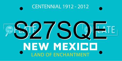 S27SQE New Mexico License Plate