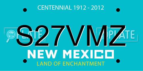 S27VMZ New Mexico License Plate