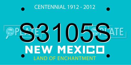 S3105S New Mexico License Plate