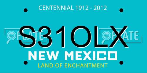 S31OLX New Mexico License Plate