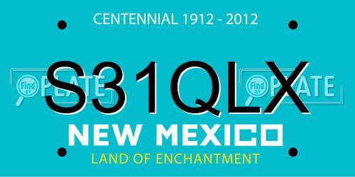 S31QLX New Mexico License Plate