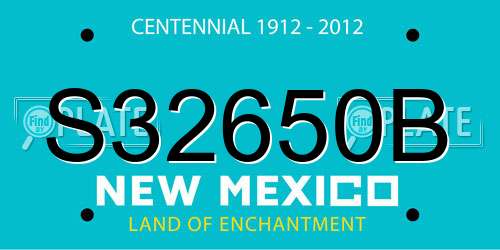 S32650B New Mexico License Plate