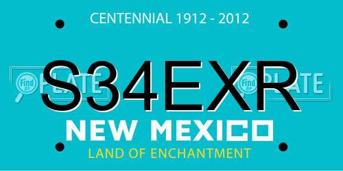 S34EXR New Mexico License Plate