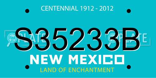 S35233B New Mexico License Plate