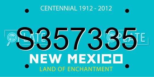 S357335 New Mexico License Plate