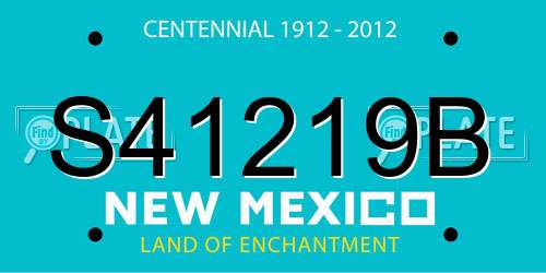 S41219B New Mexico License Plate