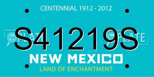 S41219S New Mexico License Plate