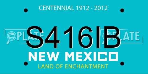 S416IB New Mexico License Plate