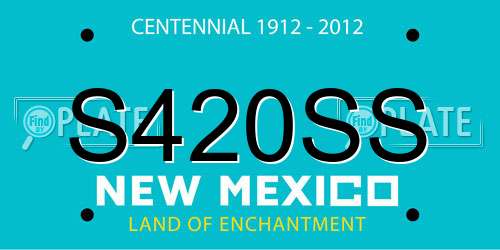 S420SS New Mexico License Plate