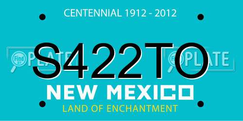 S422TO New Mexico License Plate