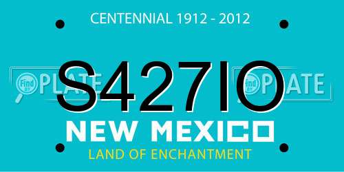 S427IO New Mexico License Plate