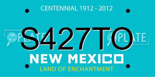 S427TO New Mexico License Plate