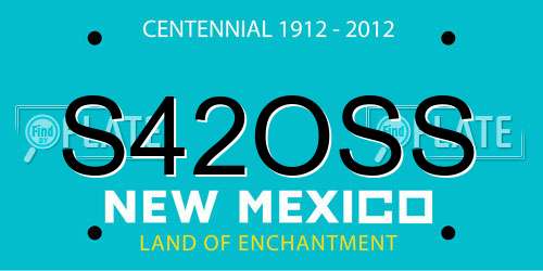 S42OSS New Mexico License Plate