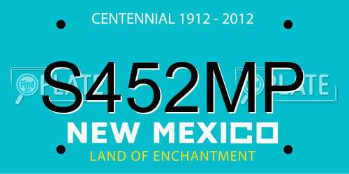 S452MP New Mexico License Plate
