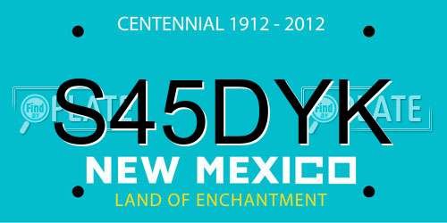 S45DYK New Mexico License Plate