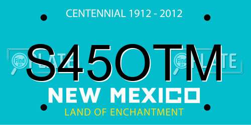 S45OTM New Mexico License Plate