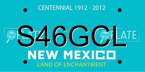 S46GCL New Mexico License Plate